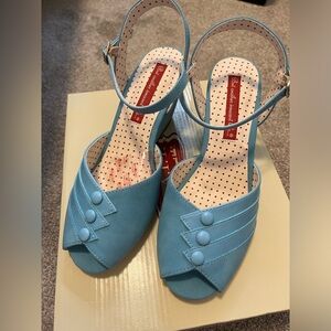 BAIT - Retro Blue Wedges